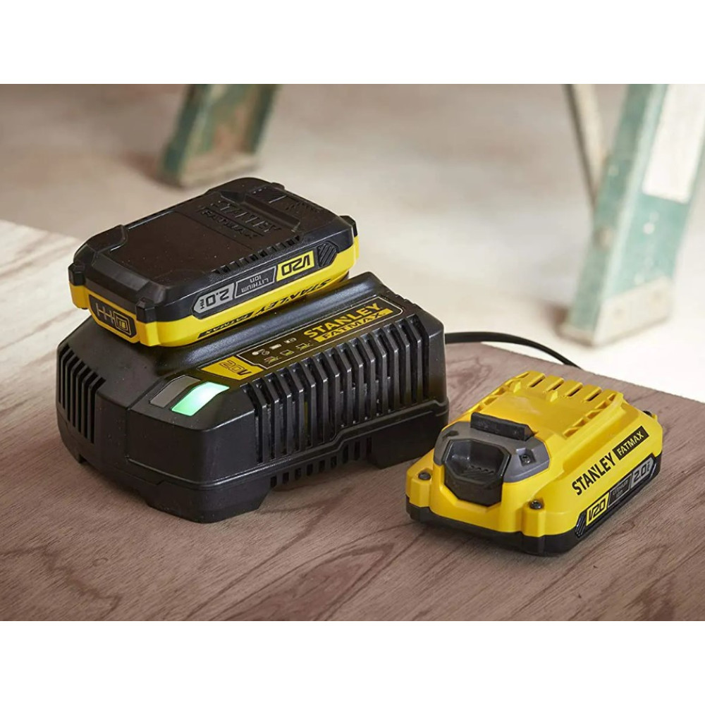 Гайковерт ударный аккумуляторный Stanley Fatmax c АКБ и ЗУ SFMCF810D2K