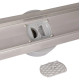 Линейный трап Qtap Scorpio Tile900 из нержавеющей стали, под плитку (поворотный сифон/сухой затвор) QTSCOTILE900