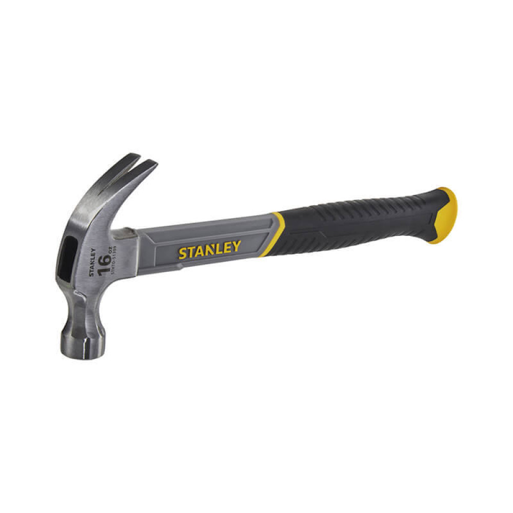Молоток Fiberglass с весом головки 450 г, с загнутым гвоздодером STANLEY STHT0-51309