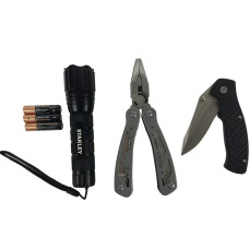 Универсальный инструмент Stanley MULTI-TOOL 12 в одном + нож карманный + фонарик (STHT81502-0)