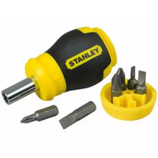 Отвертка Stanley Multibit Stubby со сменными битами (0-66-357)