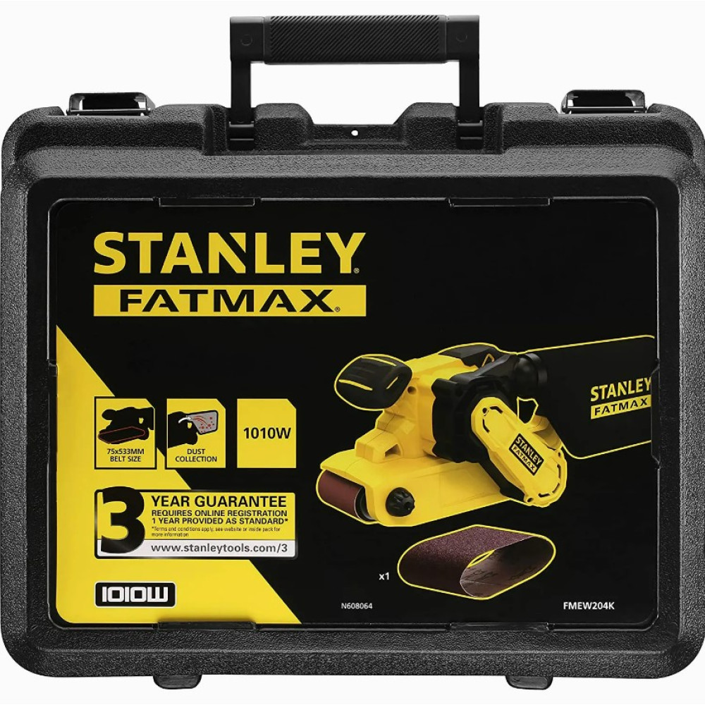 Шліфмашина стрічкова мережева Stanley Fatmax FMEW204K