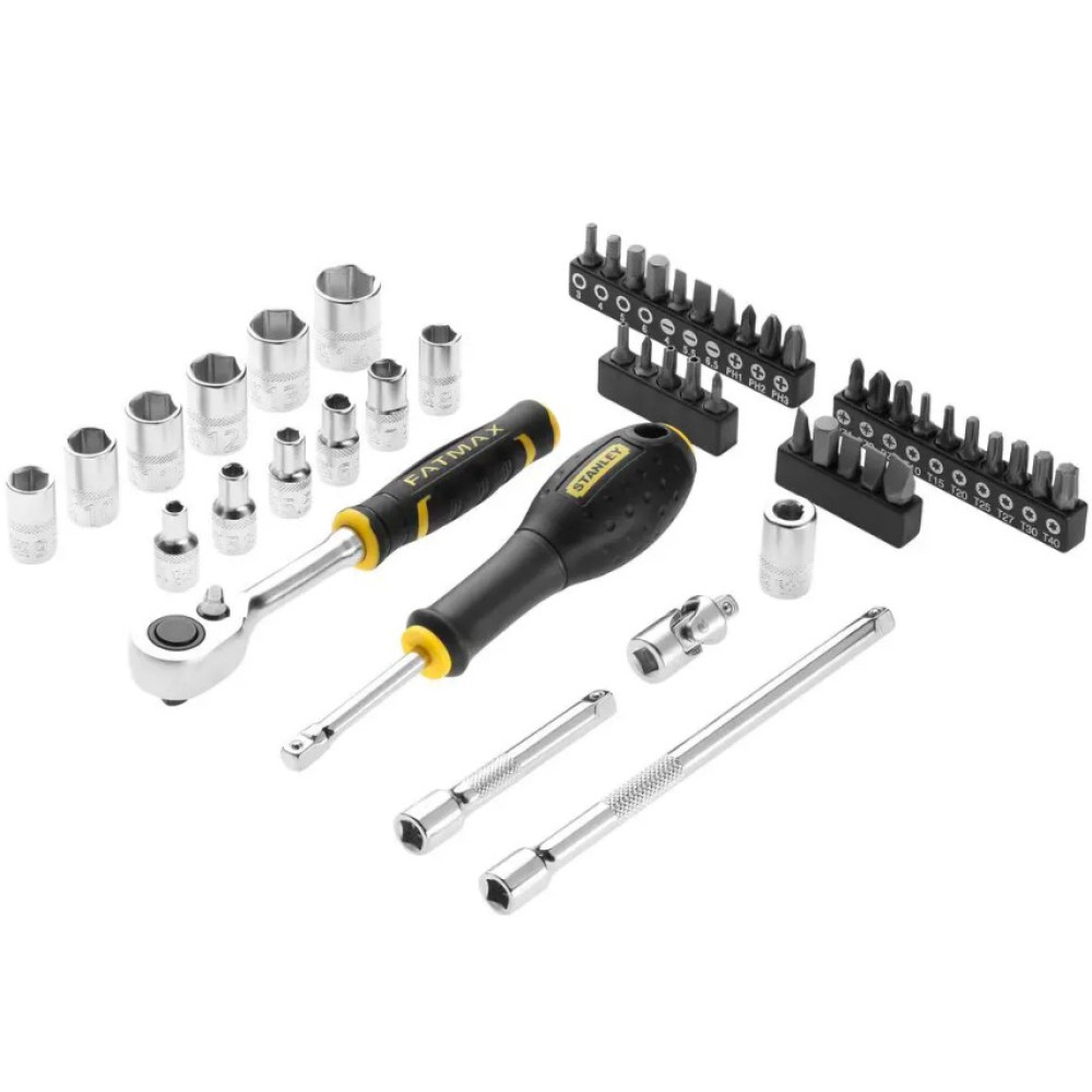 Набір торцевих головок Stanley 1/4 FATMAX Maxi Drive шестигранних 48 предметів (FMMT98101-0)