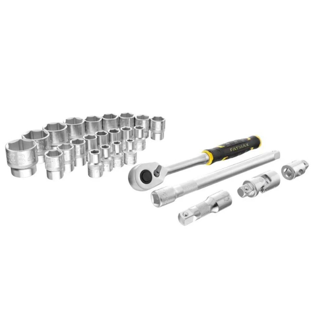 Набір торцевих головок Stanley 1/2 FATMAX Maxi Drive шестигранних 26 предметів (FMMT98103-1)