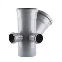 Крестовина TA Sewage 2пл перех 110х110х45°+2(50х90°) (отвод слева и сзади) CZ110014