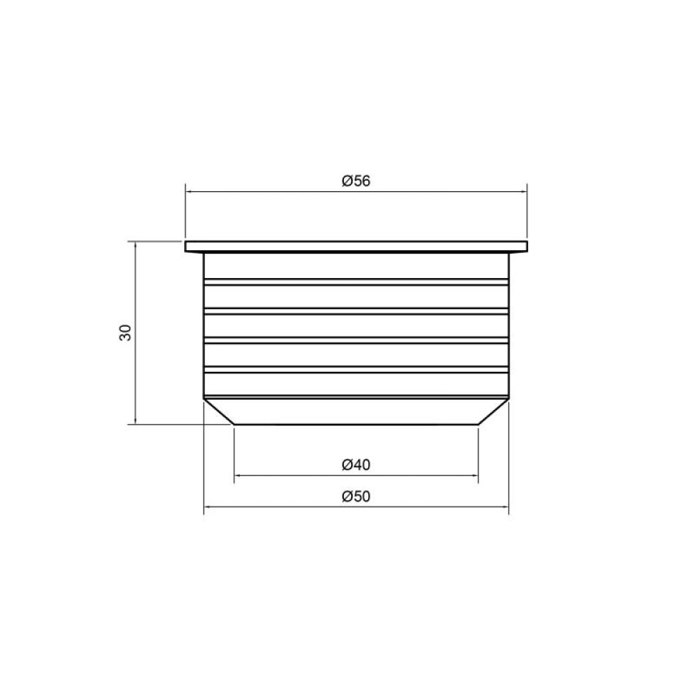 Переход канализационный Sewage 50х40 TASPRRB5040