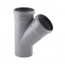 Тройник PPR канализационный TA Sewage 110, 45° TASTRPP45110