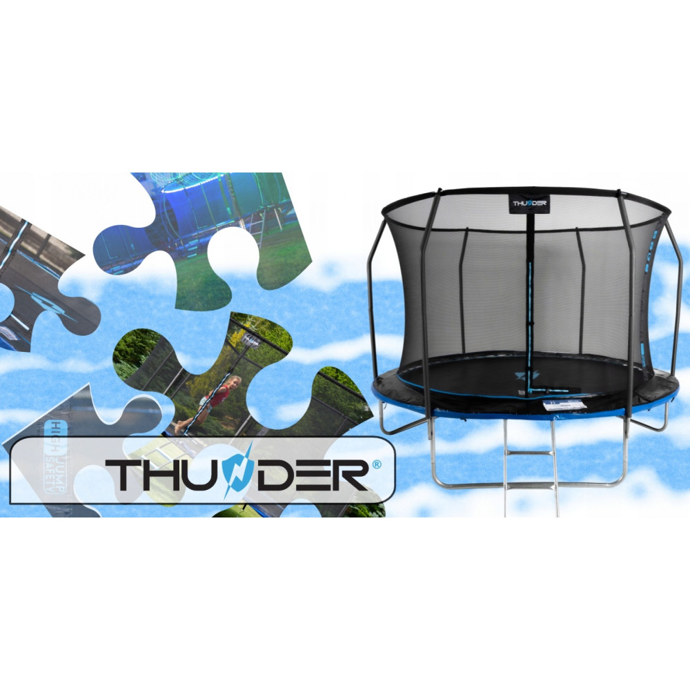 Батут із внутрішньою сіткою THUNDER Inside Elite 10FT 312 см Black/Blue