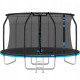 Батут із внутрішньою сіткою THUNDER Inside Elite 12FT 374 см Black/Blue