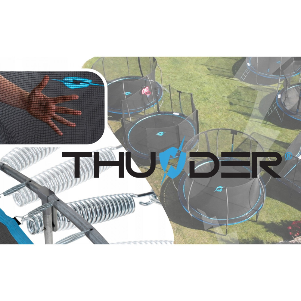 Батут із внутрішньою сіткою THUNDER Inside Elite 16FT 490 см Black/Blue