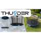 Батут із внутрішньою сіткою THUNDER Inside Elite 8FT 255 см Black/Blue