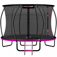 Батут с внутренней сеткой THUNDER Inside Ultra 12FT 374 см Black/Pink