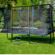Батут с внутренней сеткой THUNDER Outside Phenom 8x12FT Black\Blue