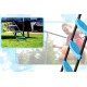 Батут с внутренней сеткой THUNDER Outside Phenom 8x12FT Black\Blue