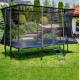 Батут с внутренней сеткой THUNDER Outside Phenom 8x12FT Black\Blue