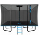 Батут с внутренней сеткой THUNDER Outside Phenom 8x12FT Black\Blue