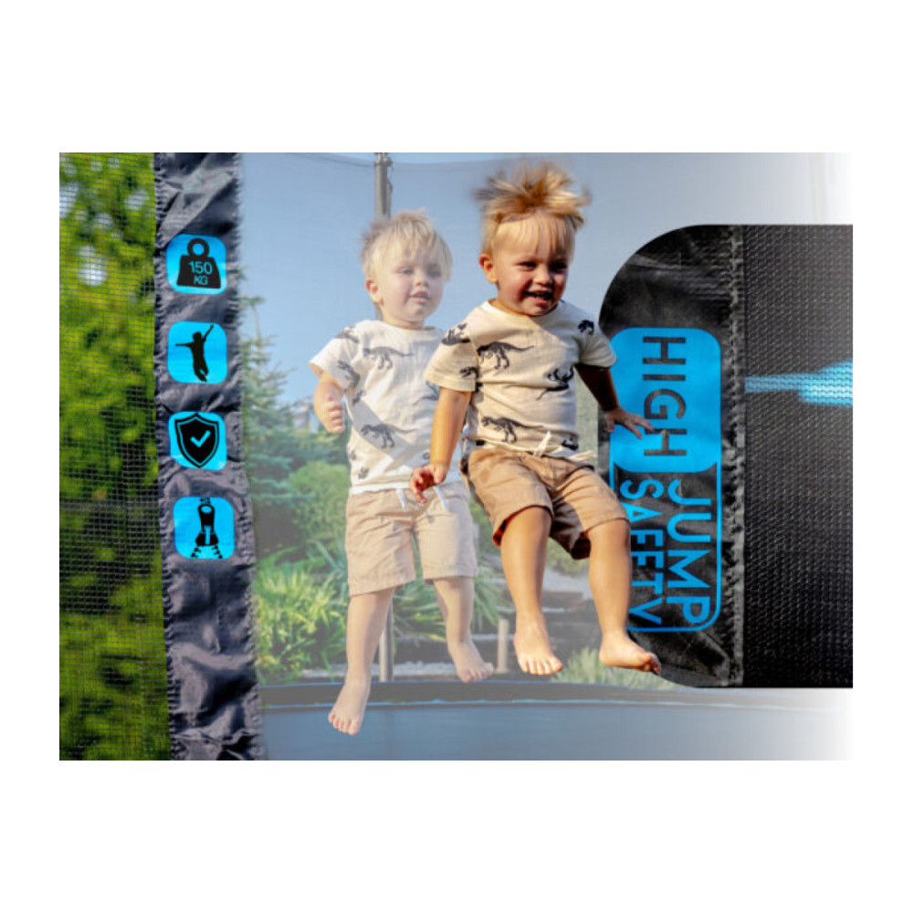 Батут із внутрішньою сіткою THUNDER OUTSIDE PRO 12FT 366 см Black/Blue