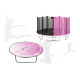 Батут с внутренней сеткой THUNDER OUTSIDE PRO 16FT 488 см Black/Pink