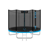 Батут із внутрішньою сіткою THUNDER OUTSIDE PRO 8FT 244 см Black/Blue
