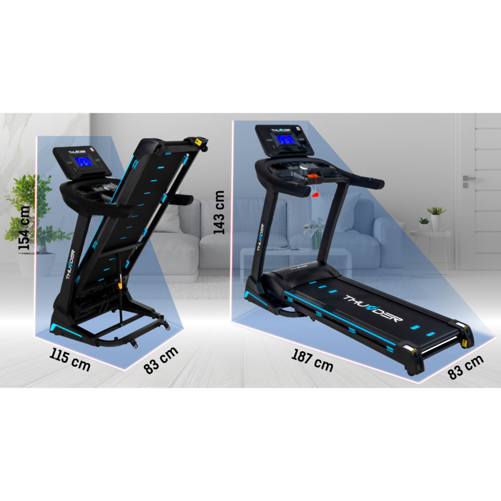 Бігова доріжка THUNDER Core-S Black