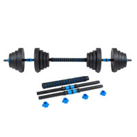 Гантелі розбірні бітумні THUNDER GYM-02 зі з'єднувачем для штанги, 2 x 10 кг (GYM-02)