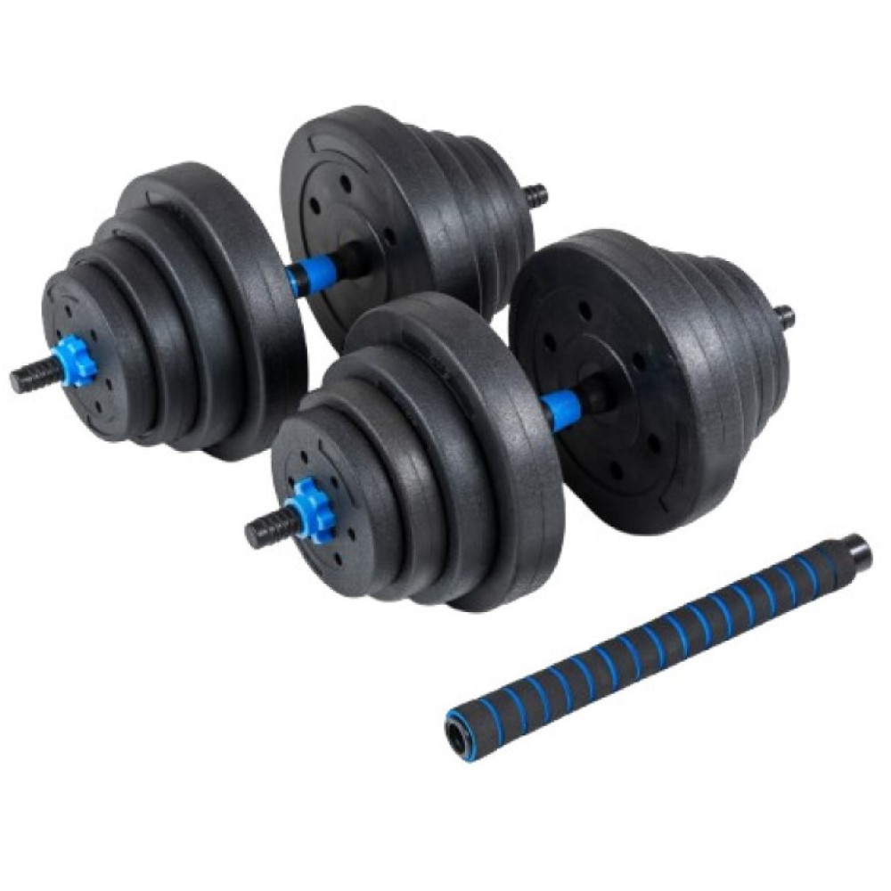Гантелі розбірні бітумні THUNDER GYM-03 зі з'єднувачем для штанги, 2 х 20 кг (GYM-03)