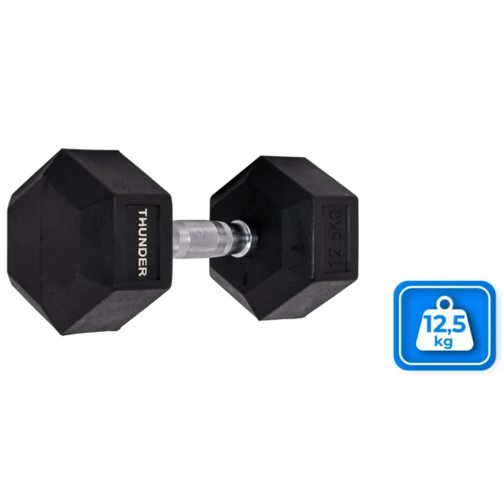 Гантель шестигранна Thunder 12,5 кг (HEXAGONAL-DUMBBELLS-12,5K)