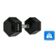 Гантель шестигранная Thunder 17,5 кг (HEXAGONAL-DUMBBELLS-17,5K)