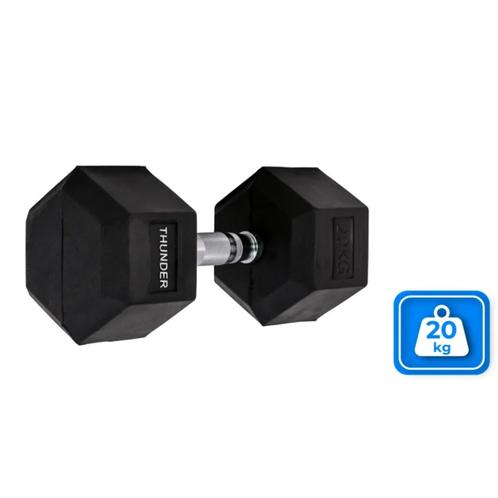 Гантель шестигранна Thunder 20 кг (HEXAGONAL-DUMBBELLS-20KG)