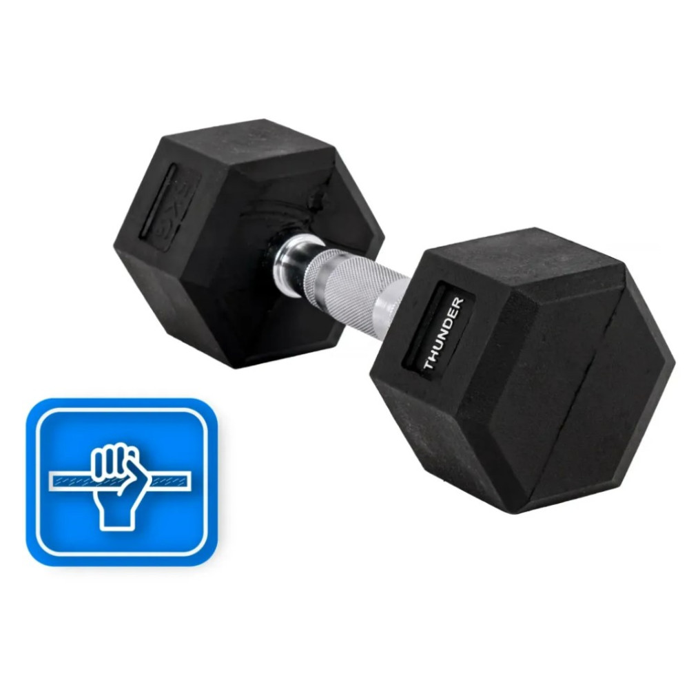 Гантель шестигранна Thunder 5 кг (HEXAGONAL-DUMBBELLS-5KG)