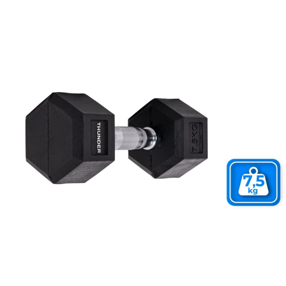 Гантель шестигранная Thunder 7,5 кг (HEXAGONAL-DUMBBELLS-7,5KG)
