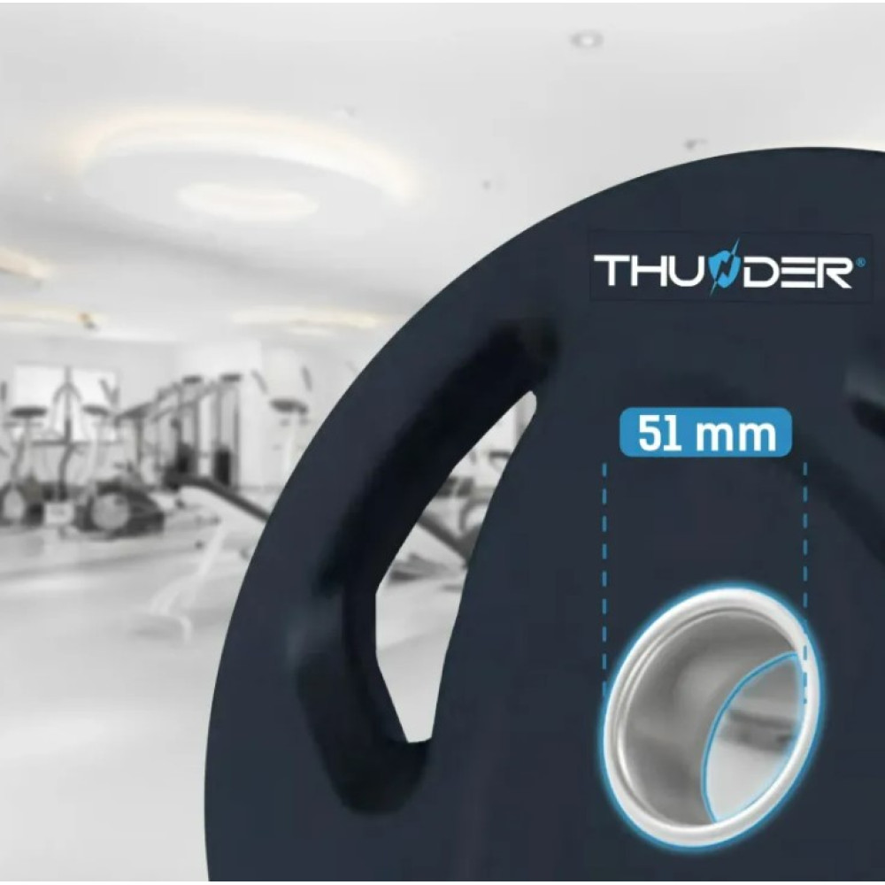 Диск олимпийский THUNDER 15 кг (OLYMPIC-PLATE-15KG)