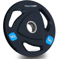 Диск олімпійський THUNDER 5 кг (OLYMPIC-PLATE-5KG)