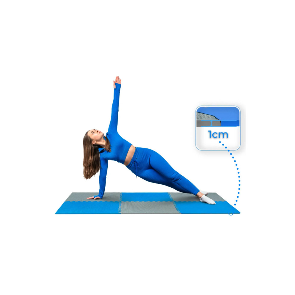 Коврик-пазл THUNDER PZ-03 60 х 60 голубой-серый (PZ-03)