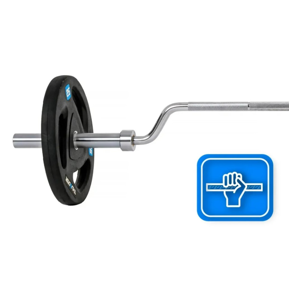 Гриф олімпійський для присідань Thunder 244/50 (SQUAT-BAR-224/50)