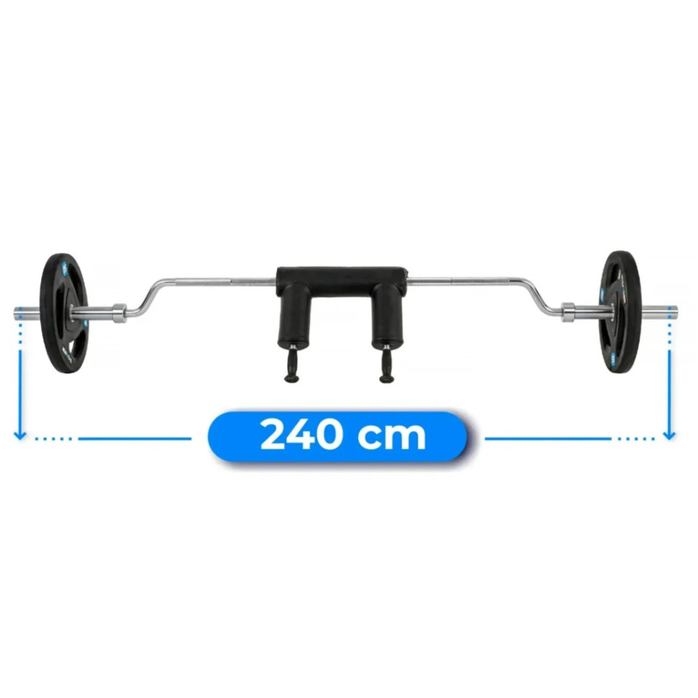 Гриф олімпійський для присідань Thunder 244/50 (SQUAT-BAR-224/50)