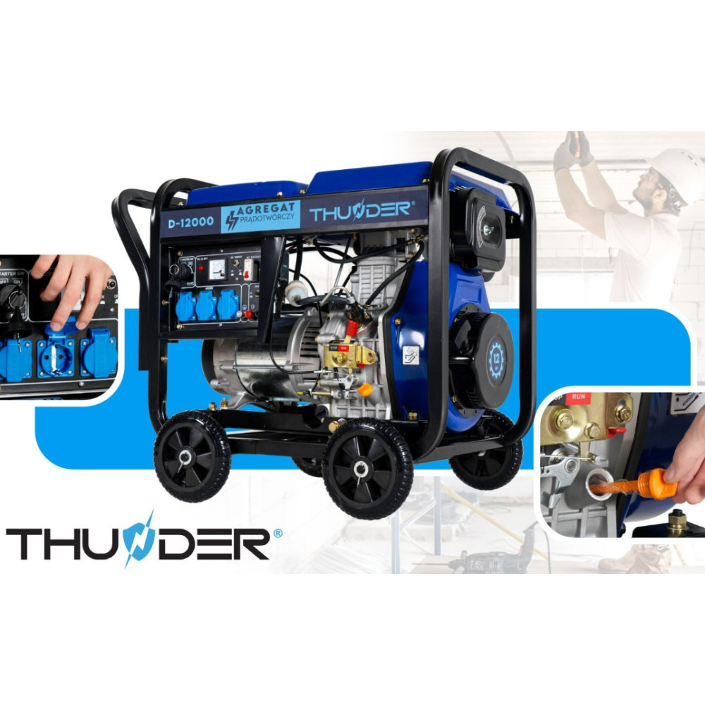 Генератор дизельний THUNDER D-12000