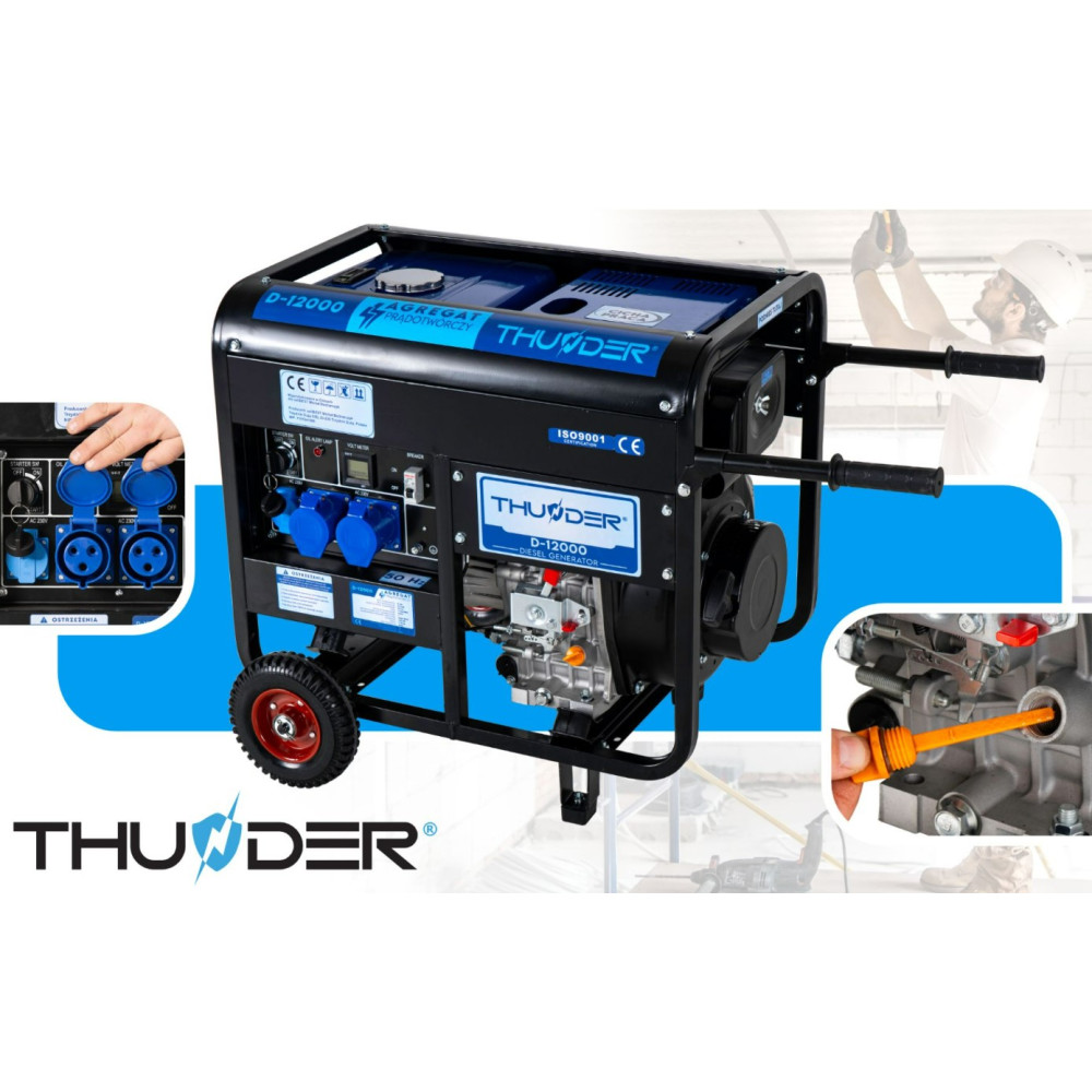 Генератор дизельний THUNDER V2-D-12000