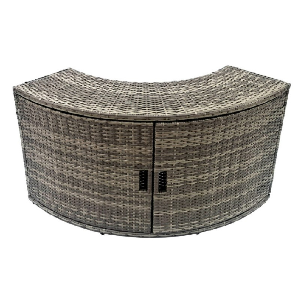 Джакузи-SPA надувная Thunder MOCHA 6-местная + серая мебель из ротанга – 8 шт (MOCHA-FULL-GRAY)