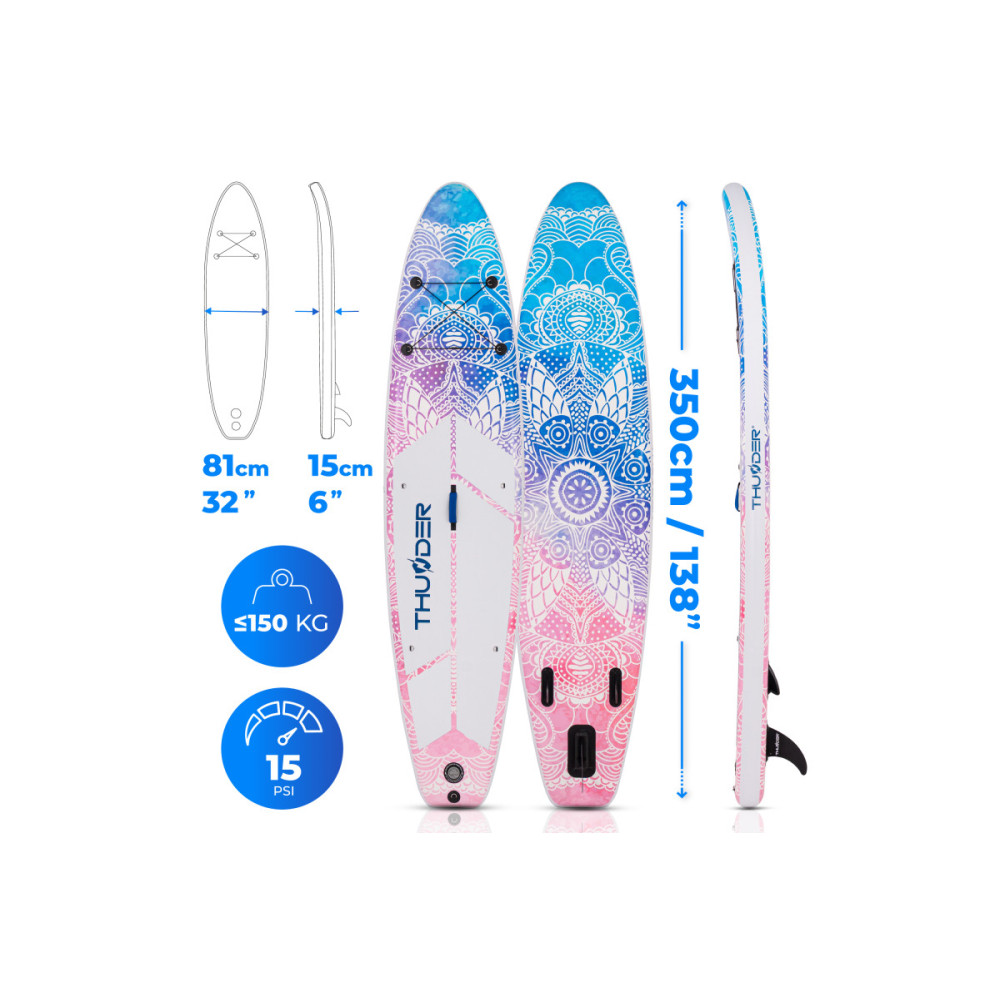 Надувная SUP доска THUNDER 350 см (AURORA)