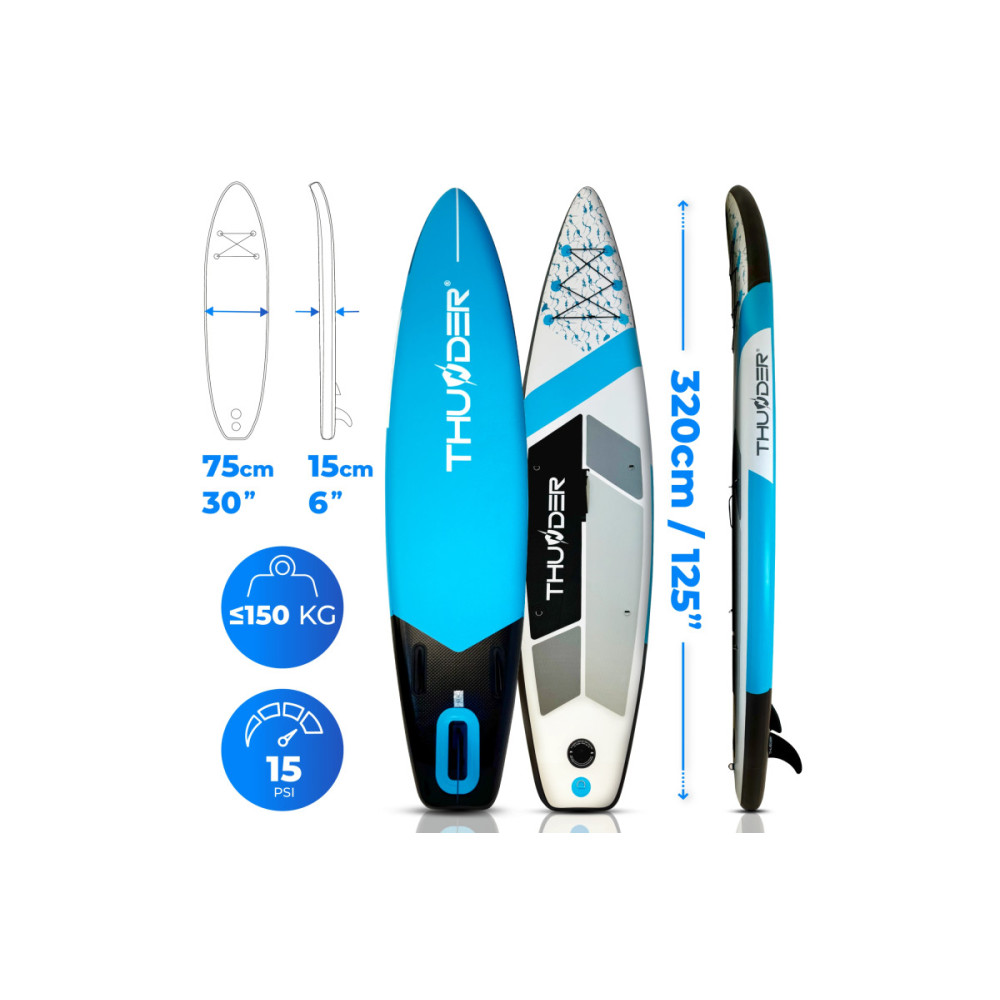 Надувна дошка SUP THUNDER MARIS 320 см з веслом