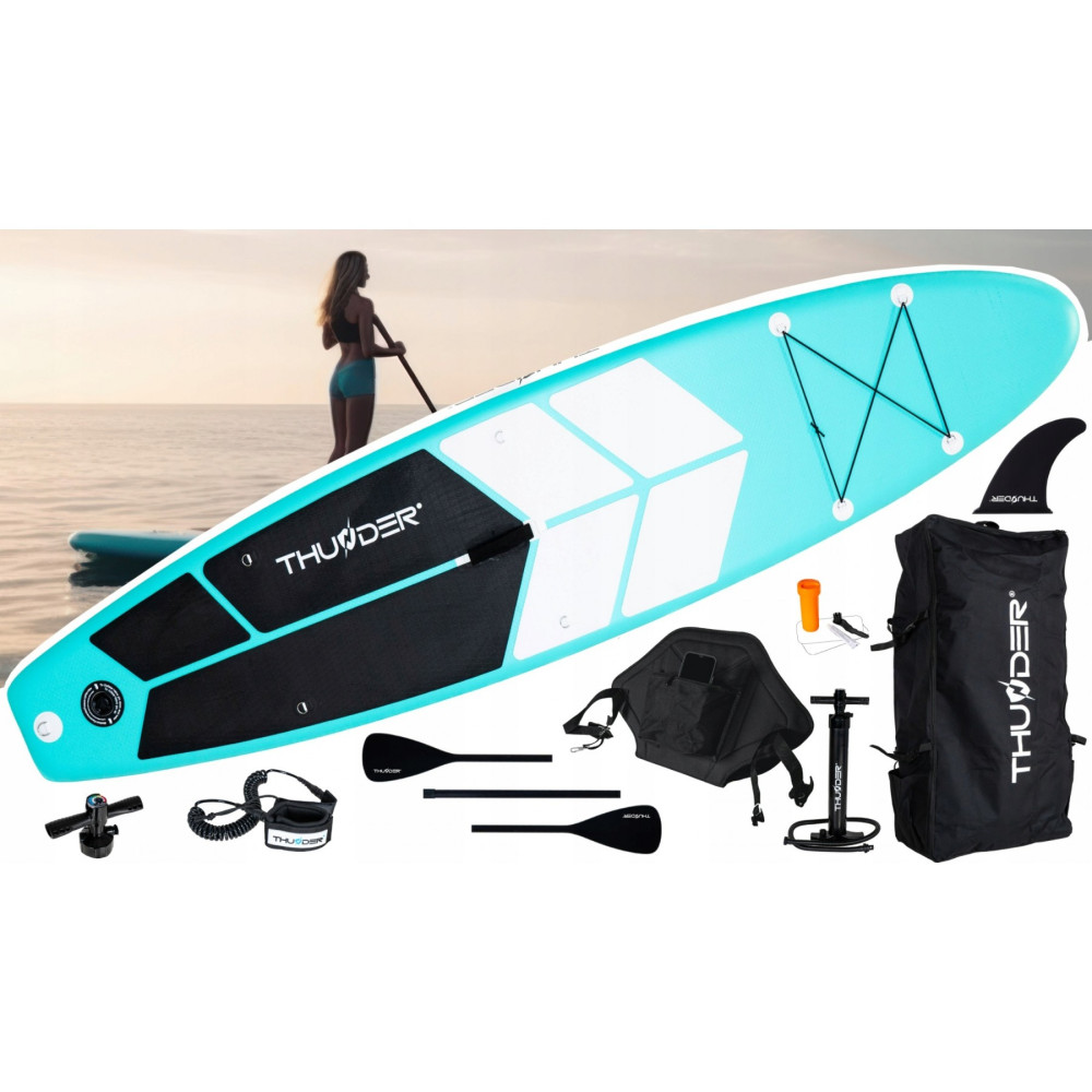 Надувна дошка SUP THUNDER Coast 320 см з веслом Mint