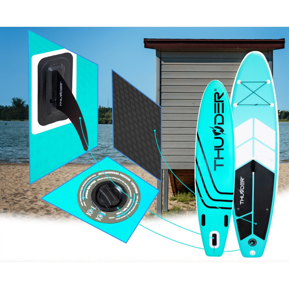 Надувна дошка SUP THUNDER Coast 320 см з веслом Mint