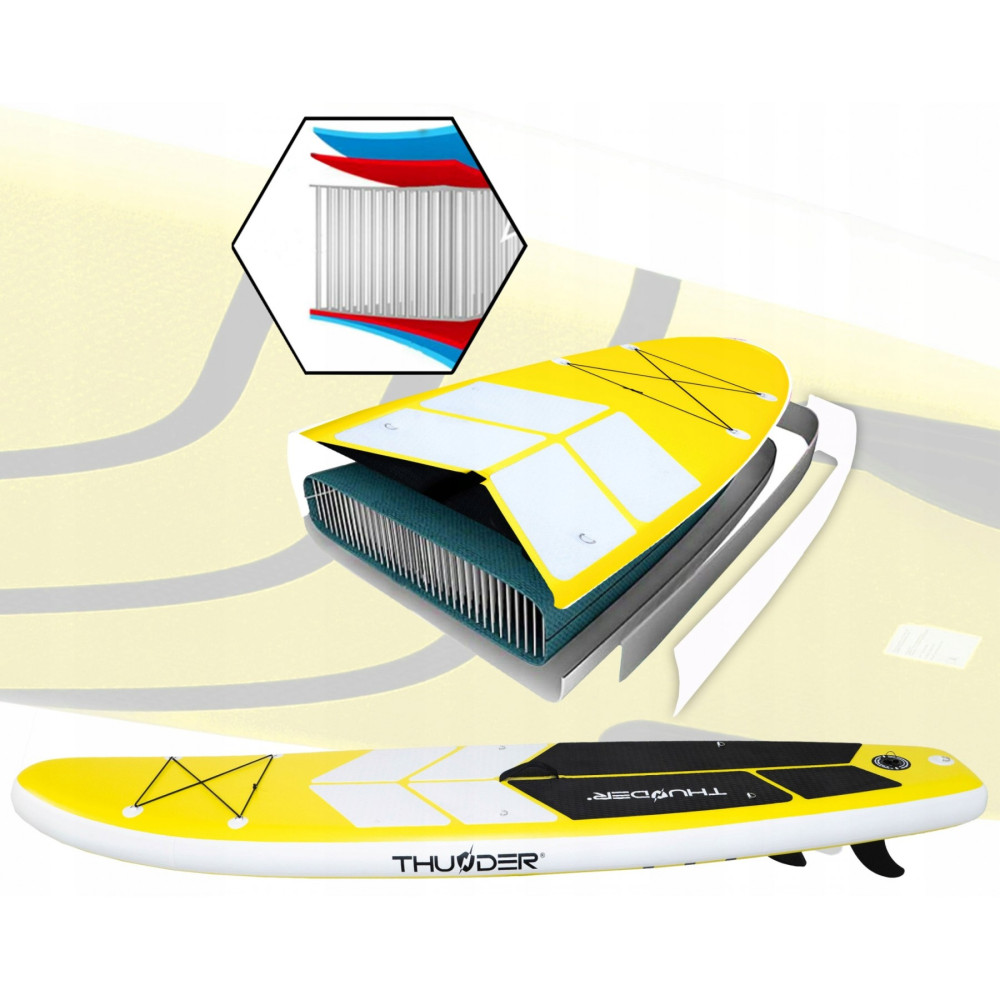 Надувна дошка SUP THUNDER Coast 320 см з веслом Yellow