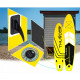 Надувна дошка SUP THUNDER Coast 320 см з веслом Yellow