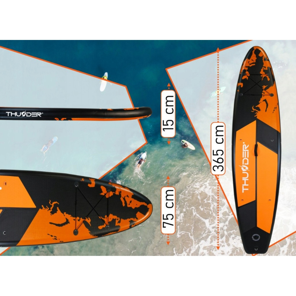 Надувна дошка SUP THUNDER Earth 365 см з веслом