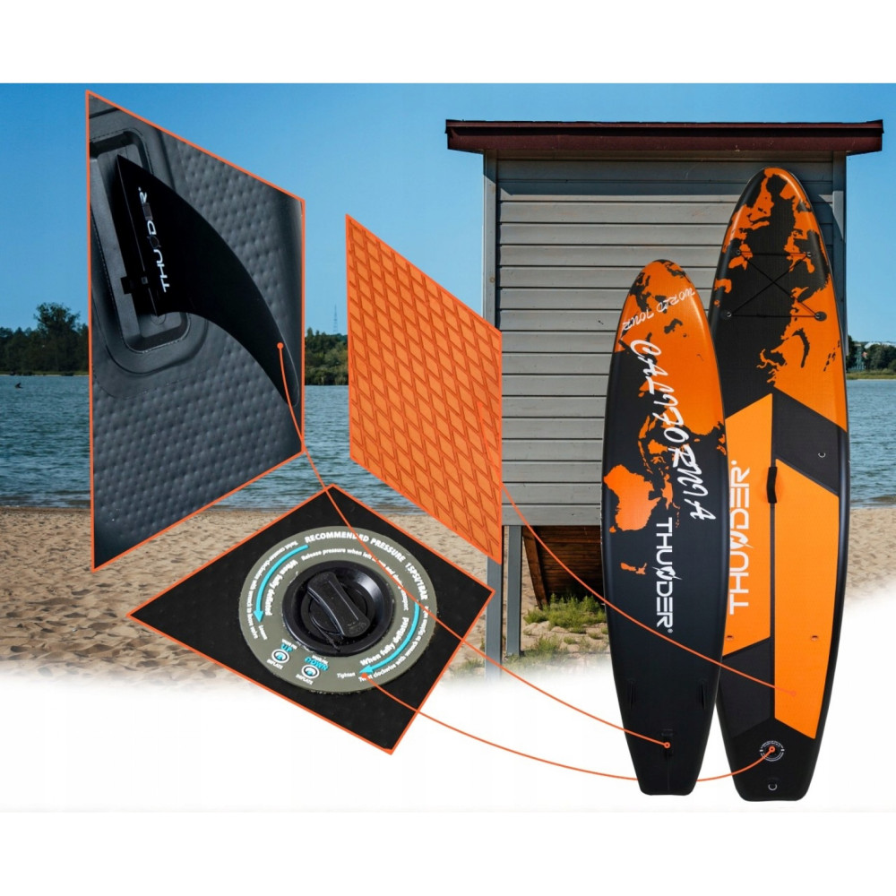 Надувна дошка SUP THUNDER Earth 365 см з веслом