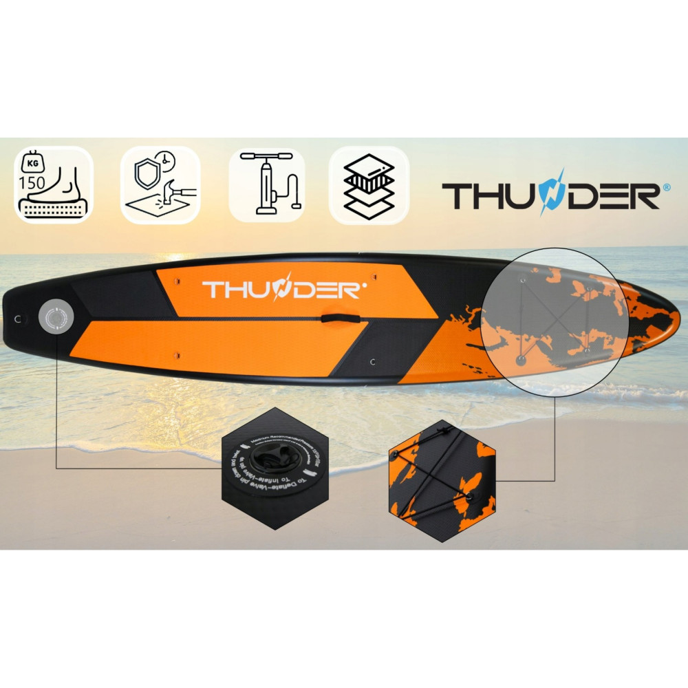 Надувна дошка SUP THUNDER Earth 365 см з веслом