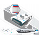 Надувна дошка SUP THUNDER Planet 320 см з веслом Blue