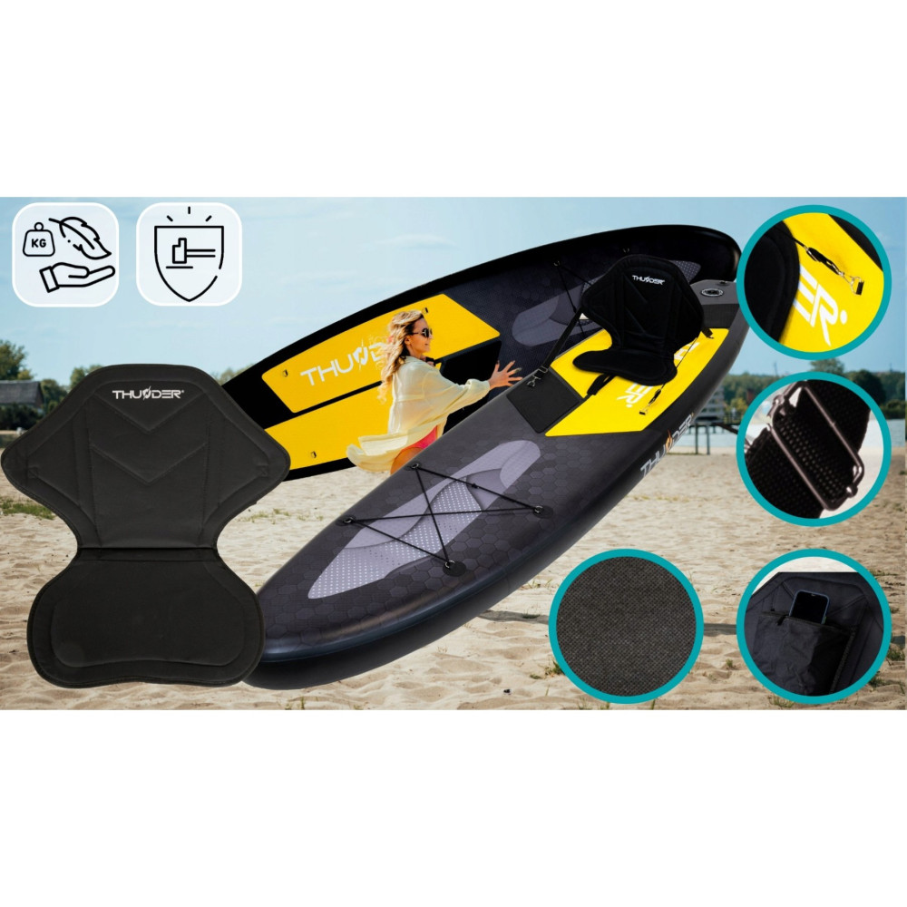 Надувна дошка SUP THUNDER Raven 320 см з веслом